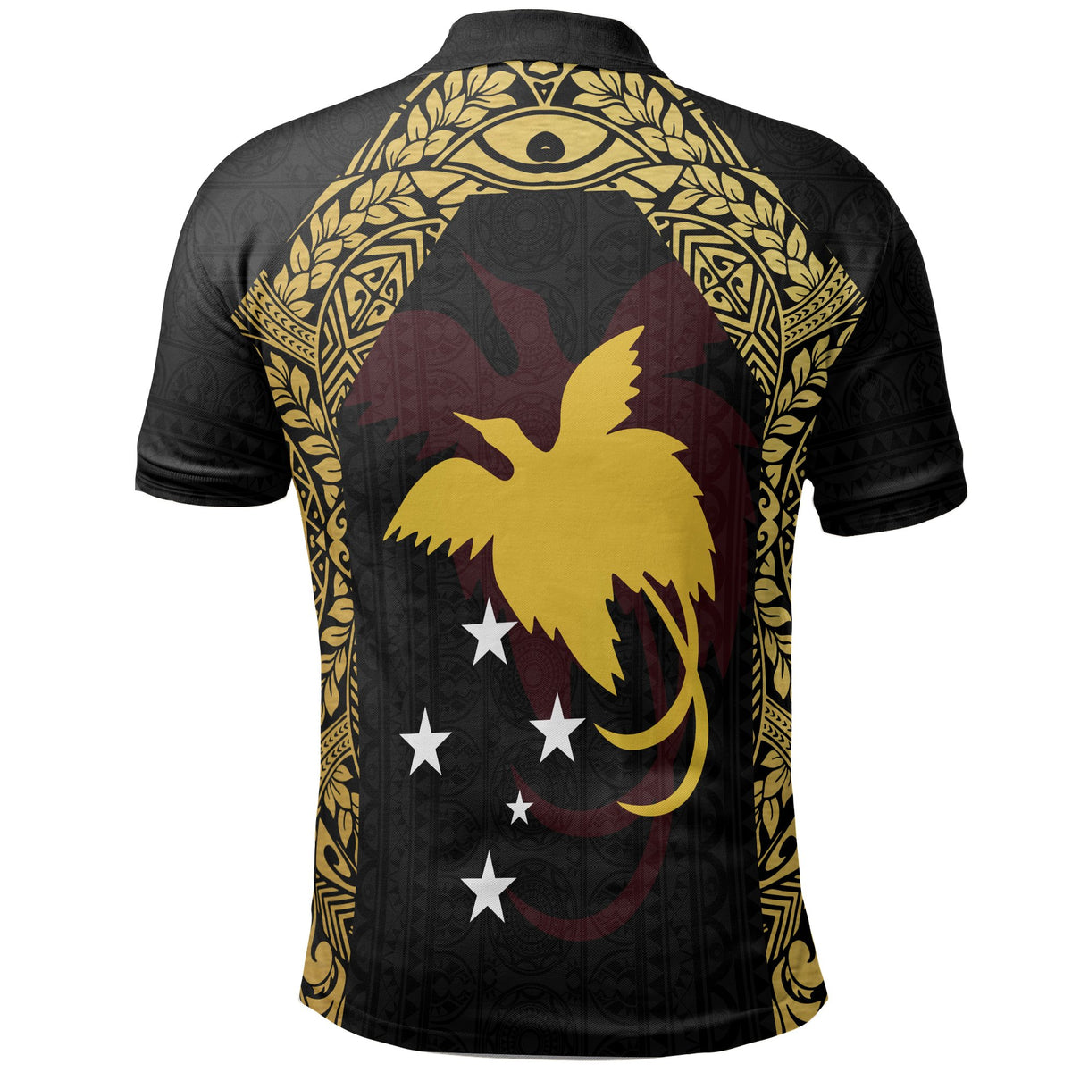 Papua New Guinea Polo Shirt Papua New Guinea Flag Erudite Eye - Polynesian Pride