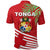 Tonga Polo Shirt Coconut Leaves Rugby Style - Polynesian Pride