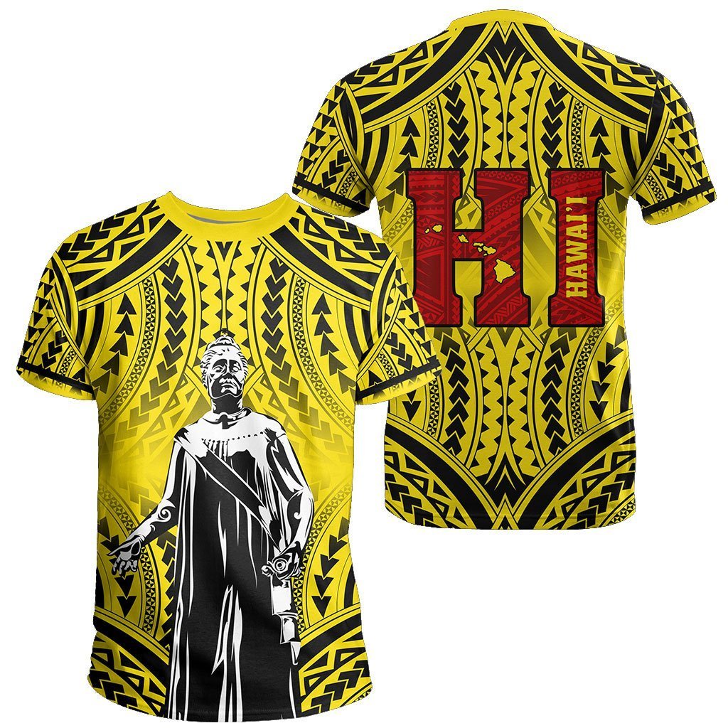 Hawaii Poly Queen Liliuokalani Yellow Special Edition T Shirt Unisex Yellow - Polynesian Pride