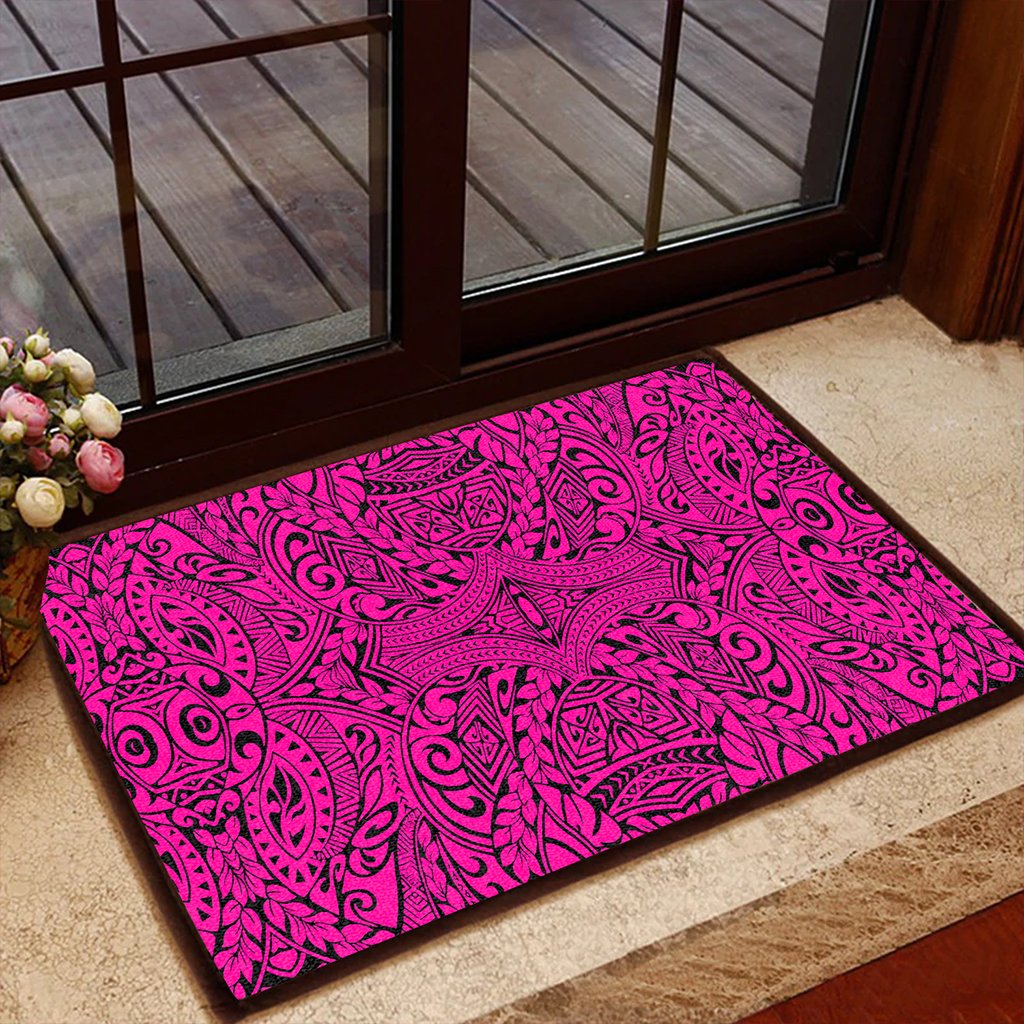 Polynesian Culture Pink Hawaii Door Mat - Polynesian Pride
