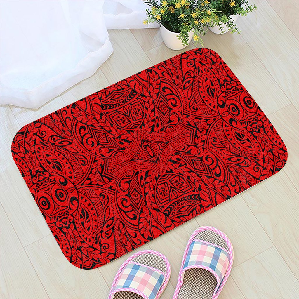 Polynesian Culture Red Hawaii Door Mat Door Mat Red - Polynesian Pride