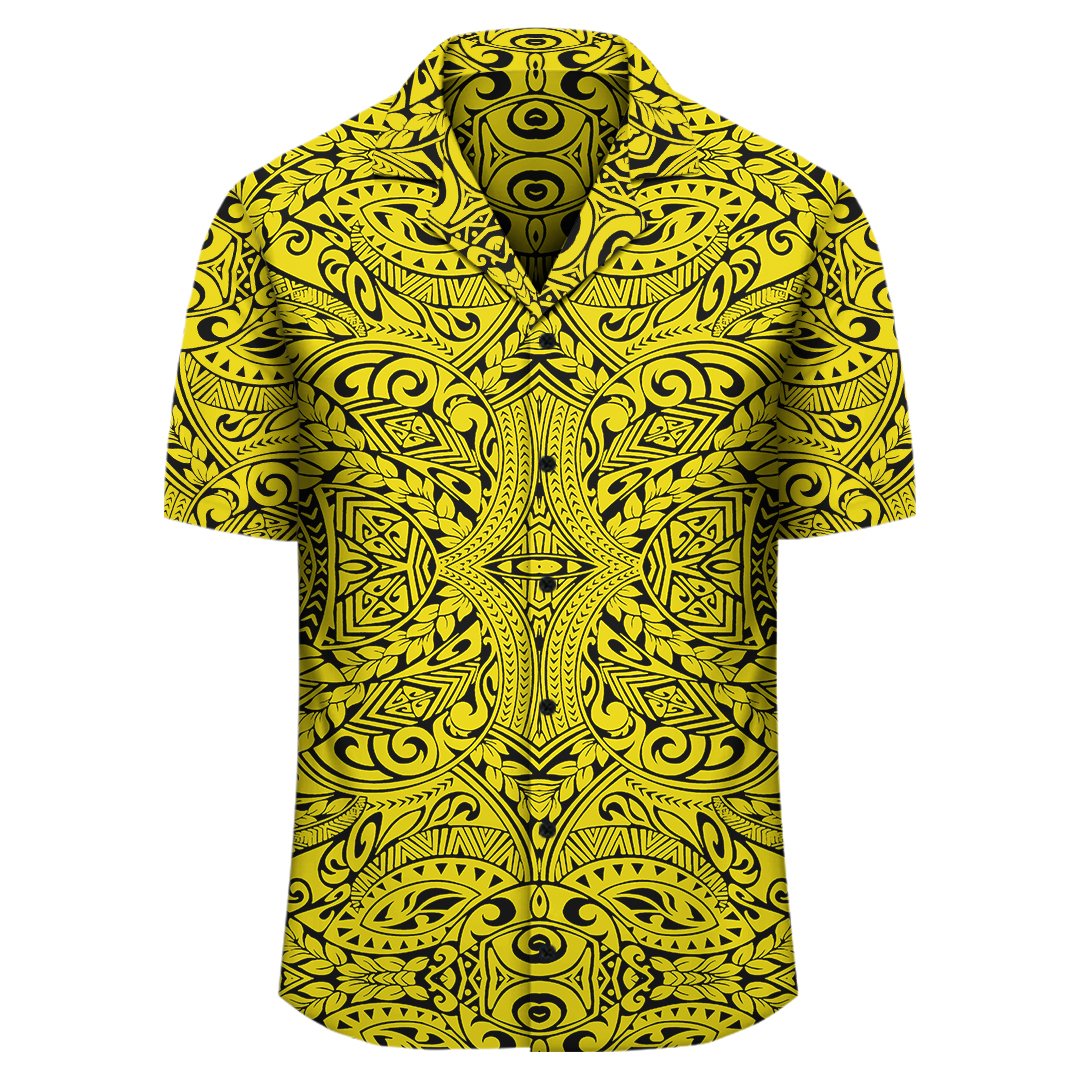 Polynesian Culture Yellow Hawaiian Shirt - Polynesian Pride
