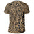 Polynesian Hawaiian Style Tribal Tattoo Gold T Shirt - Polynesian Pride