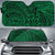 Polynesian Hawaiian Style Tribal Tattoo Car Sun Shade Auto Sun Shade Universal Fit Green - Polynesian Pride