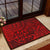 Polynesian Hawaiian Style Tribal Tattoo Red Hawaii Door Mat - Polynesian Pride