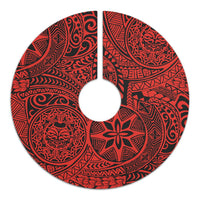 Polynesian Hawaiian Style Tribal Tattoo Red Tree Skirt - Polynesian Pride