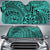 Polynesian Hawaiian Style Tribal Tattoo Car Sun Shade Auto Sun Shade Universal Fit Turquoise - Polynesian Pride