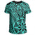 Polynesian Hawaiian Style Tribal Tattoo Turquoise T Shirt - Polynesian Pride