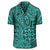 Polynesian Hawaiian Style Tribal Tattoo Turquoise Hawaiian Shirt - Polynesian Pride