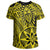 Polynesian Hawaiian Style Tribal Tattoo Yellow T Shirt - Polynesian Pride