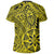 Polynesian Hawaiian Style Tribal Tattoo Yellow T Shirt - Polynesian Pride