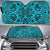 Polynesian Kakau Turtle Car Sun Shade Auto Sun Shade Universal Fit Blue - Polynesian Pride