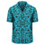 Polynesian Kakau Turtle Blue Hawaiian Shirt - Polynesian Pride