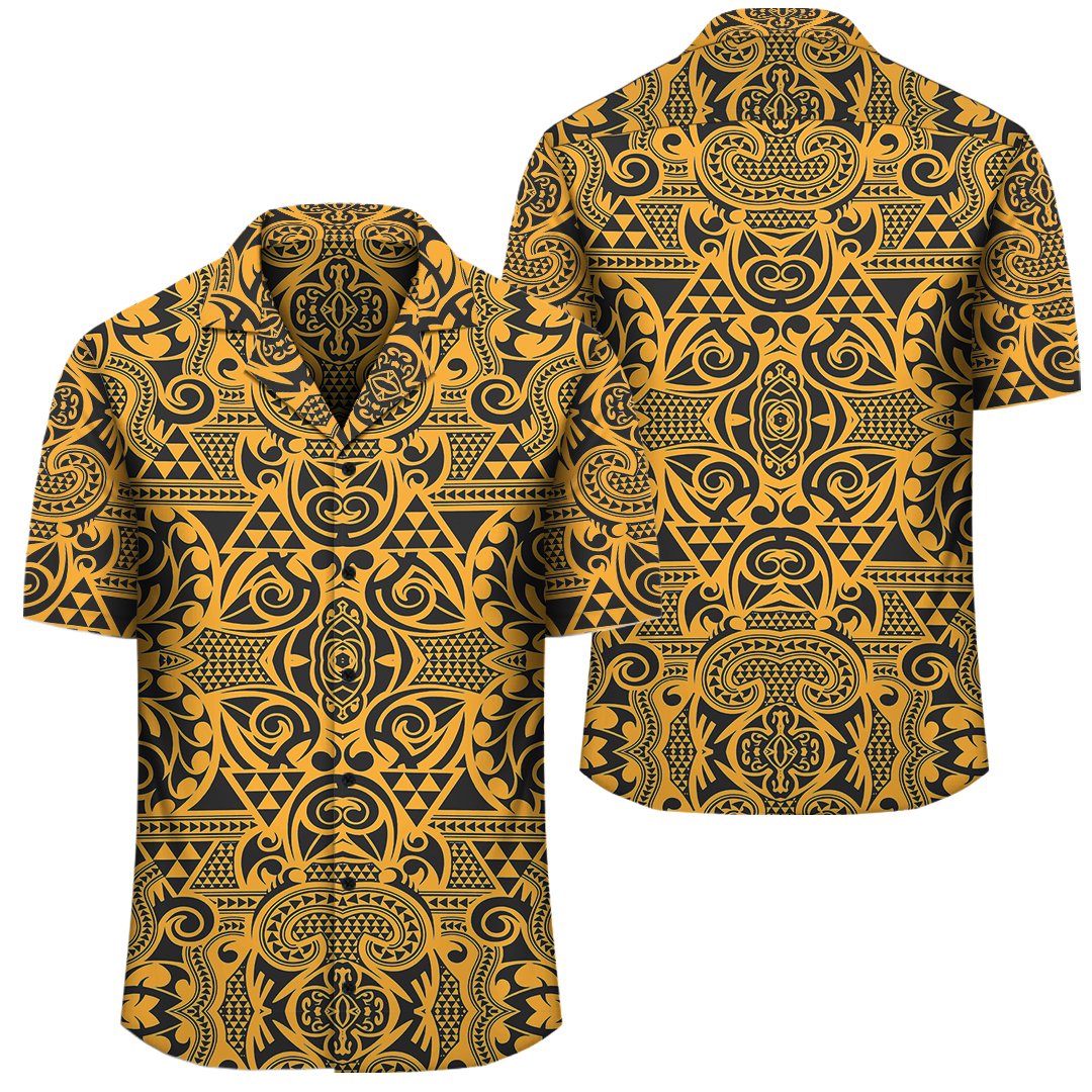 Polynesian Kakau Turtle Old Hawaiian Shirt Unisex Black - Polynesian Pride