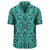Polynesian Kakau Turtle Turquoise Hawaiian Shirt - Polynesian Pride
