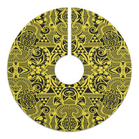 Polynesian Kakau Turtle Yellow Tree Skirt - Polynesian Pride