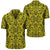 Polynesian Kakau Turtle Yellow Hawaiian Shirt Unisex Black - Polynesian Pride
