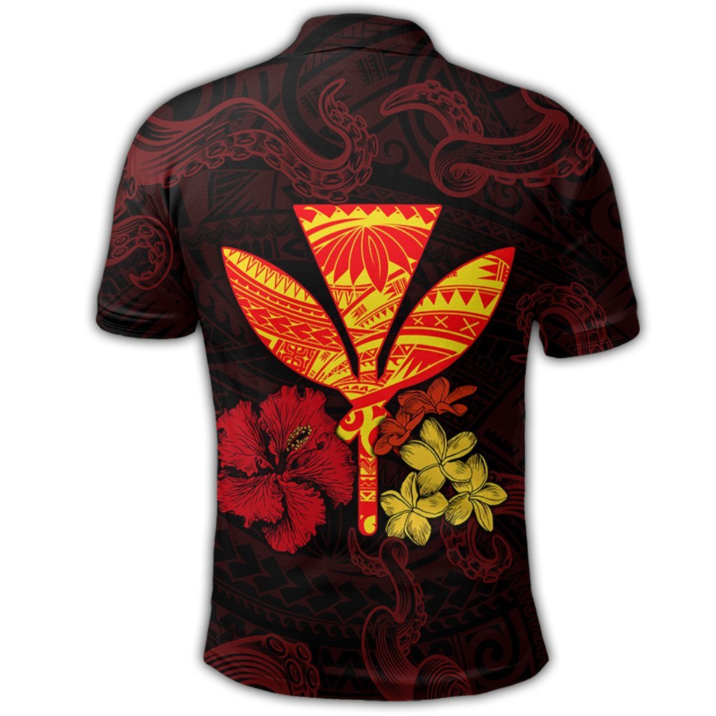 Polynesian Kanaka Maoli Flower Polo Shirt - Polynesian Pride