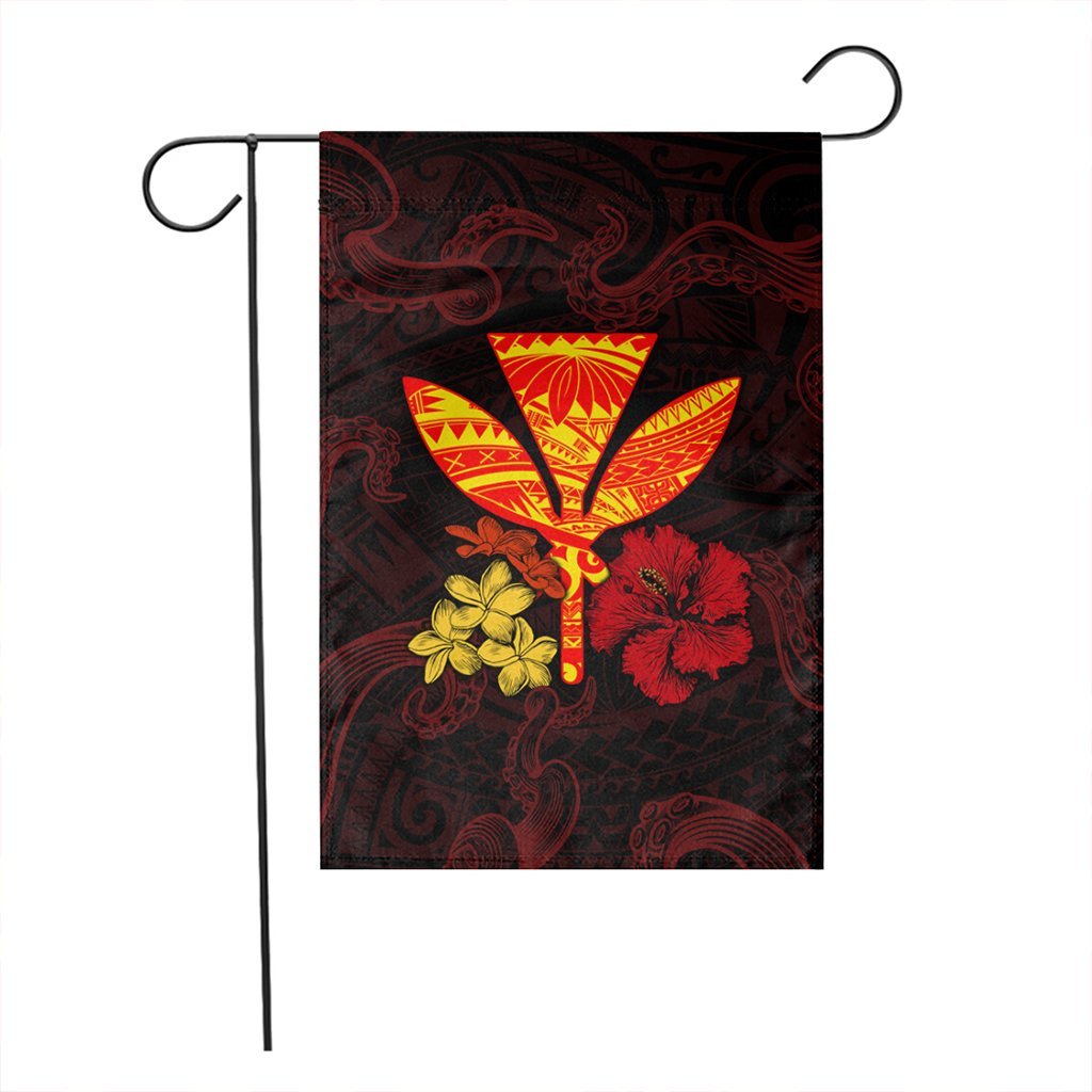 Polynesian Kanaka Maoli Flower Flag AH - Polynesian Pride