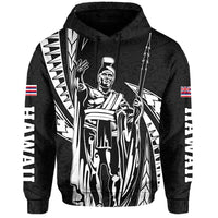 Polynesian King Culture Gray Hoodie Mega Style - Polynesian Pride