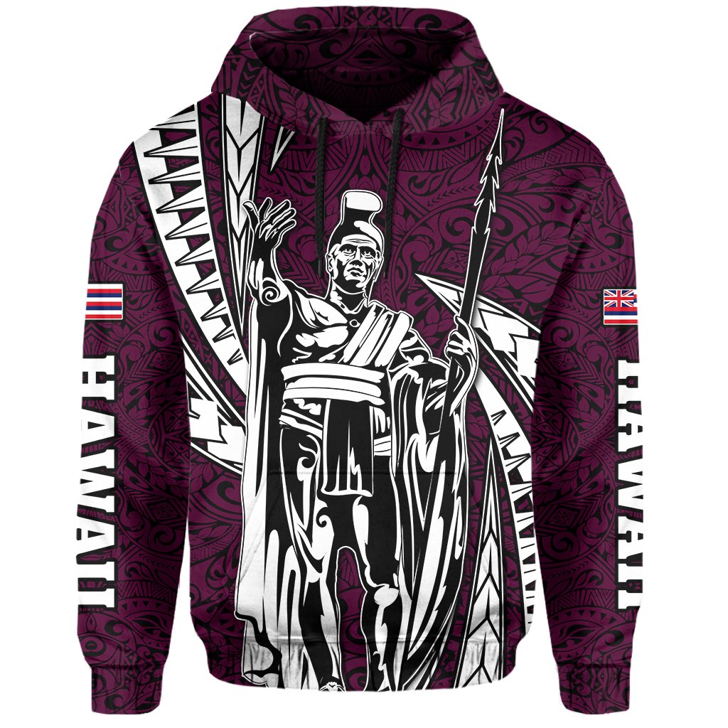 Polynesian King Culture Pink Hoodie Mega Style - Polynesian Pride