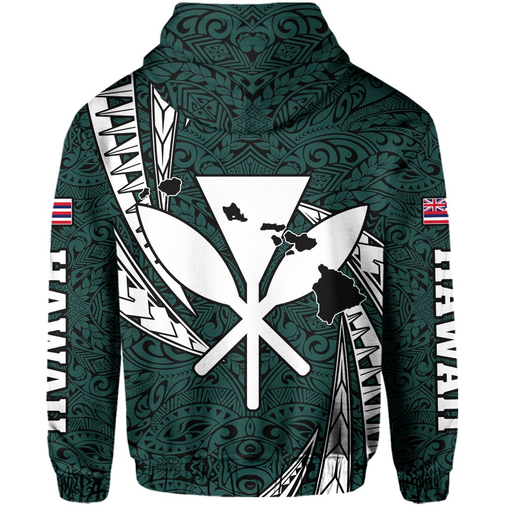 Polynesian King Culture Turquoise Hoodie Mega Style - Polynesian Pride