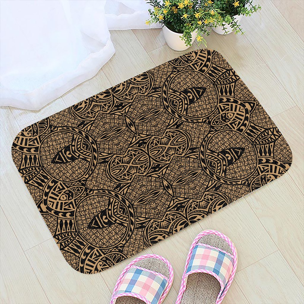 Polynesian Lauhala Mix Gold Hawaii Door Mat Door Mat Gold - Polynesian Pride