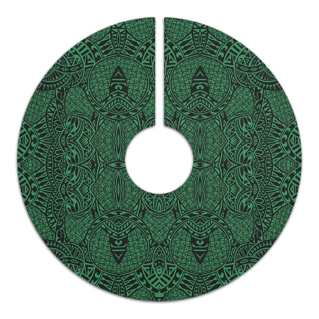Polynesian Lauhala Mix Green Tree Skirt - Polynesian Pride