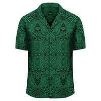 Polynesian Lauhala Mix Green Hawaiian Shirt - Polynesian Pride