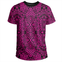 Polynesian Lauhala Mix Pink T Shirt - Polynesian Pride