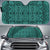 Polynesian Lauhala Mix Car Sun Shade Auto Sun Shade Universal Fit Turquoise - Polynesian Pride