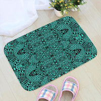 Polynesian Lauhala Mix Turquoise Hawaii Door Mat Door Mat Turquoise - Polynesian Pride