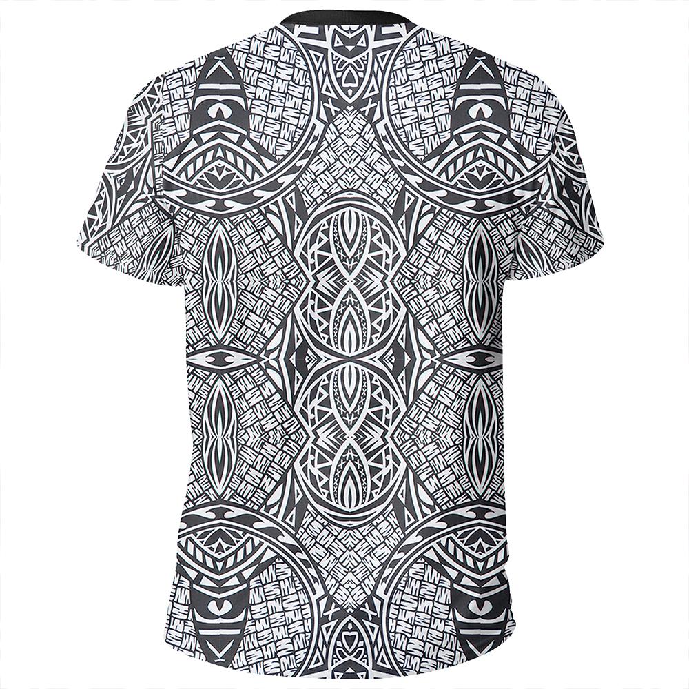 Polynesian Lauhala Mix White T Shirt - Polynesian Pride