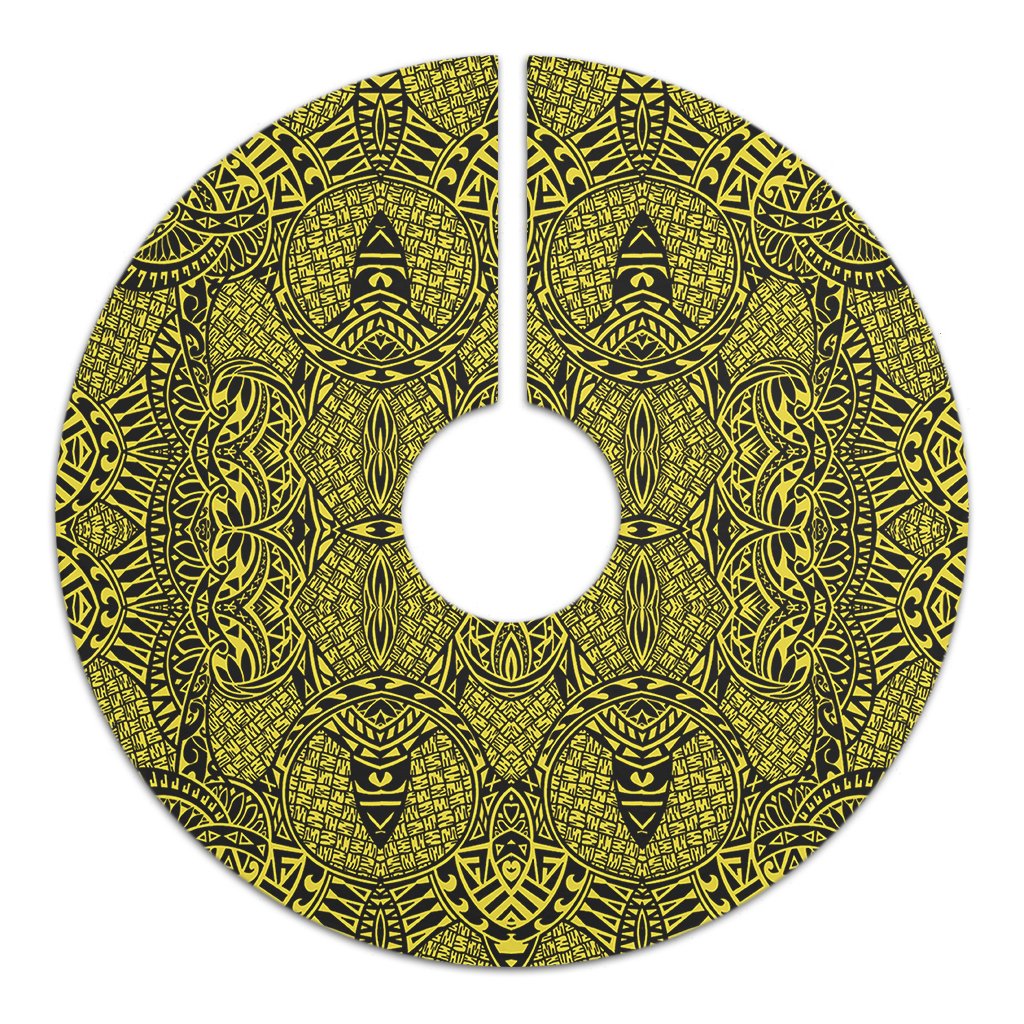 Polynesian Lauhala Mix Yellow Tree Skirt - Polynesian Pride