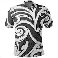 Unisex Polynesian Maori Ethnic Ornament Gray Polo Shirt - Polynesian Pride