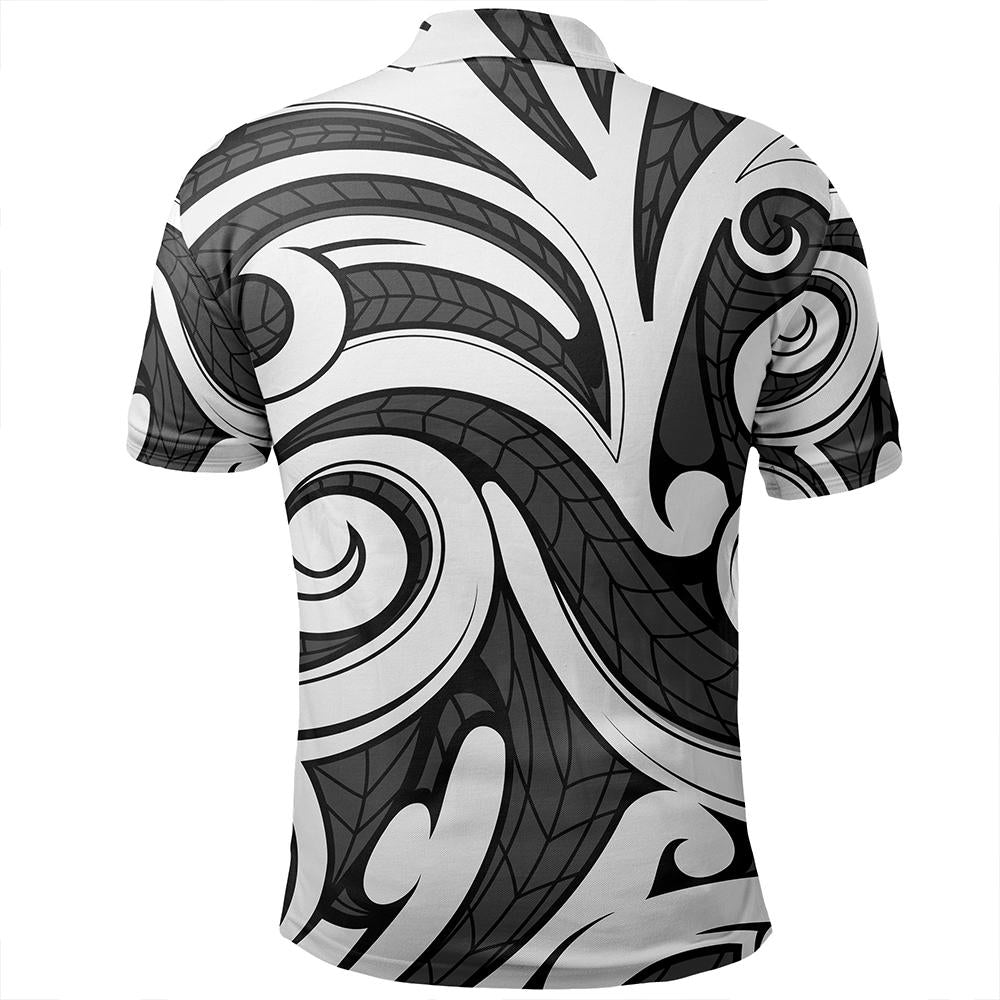 Unisex Polynesian Maori Ethnic Ornament Gray Polo Shirt - Polynesian Pride