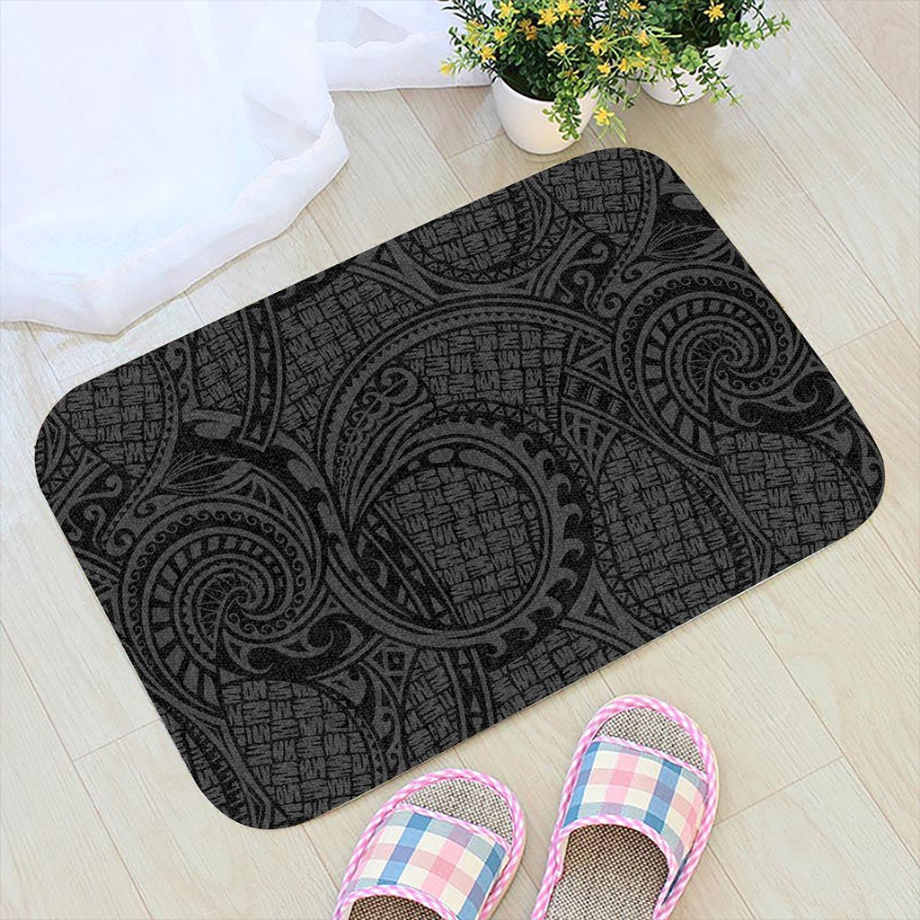 Polynesian Maori Lauhala Gray Hawaii Door Mat Door Mat Gray - Polynesian Pride