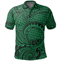 Unisex Polynesian Maori Lauhala Green Polo Shirt - Polynesian Pride