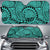 Polynesian Maori Lauhala Car Sun Shade Auto Sun Shade Universal Fit Turquoise - Polynesian Pride