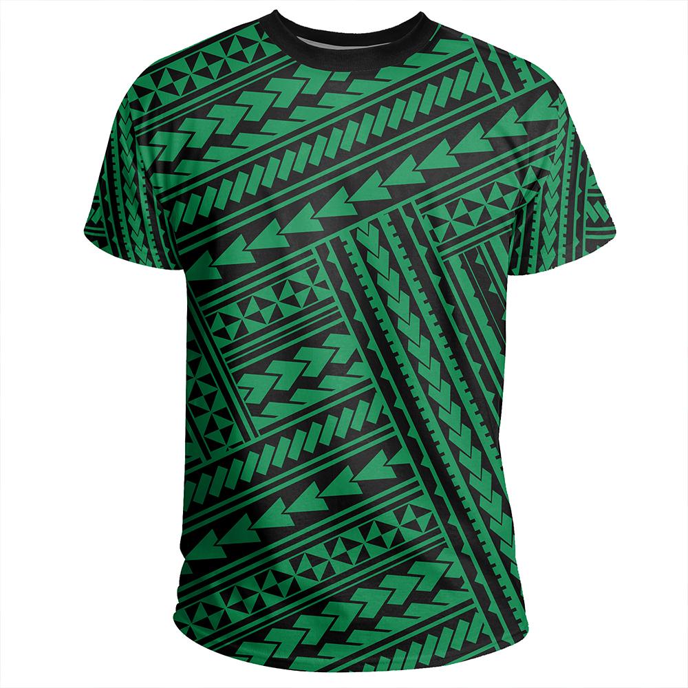 Polynesian Nation Green T Shirt - Polynesian Pride