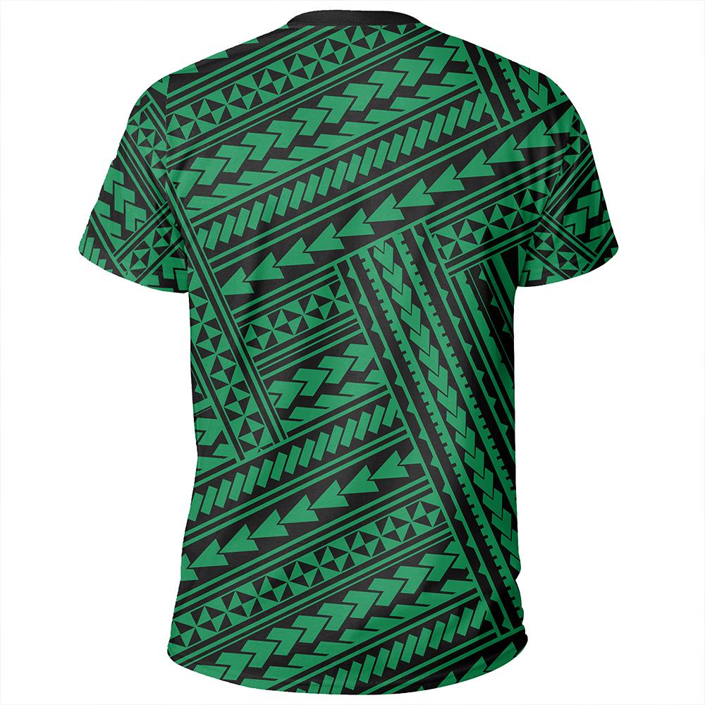Polynesian Nation Green T Shirt - Polynesian Pride