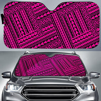 Polynesian Nation Car Sun Shade Auto Sun Shade Universal Fit Pink - Polynesian Pride