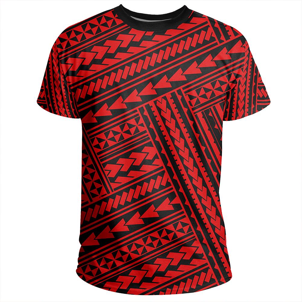 Polynesian Nation Red T Shirt - Polynesian Pride