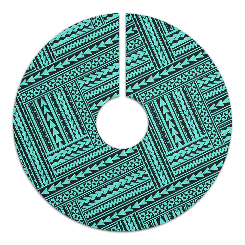 Polynesian Nation Turquoise Tree Skirt - Polynesian Pride