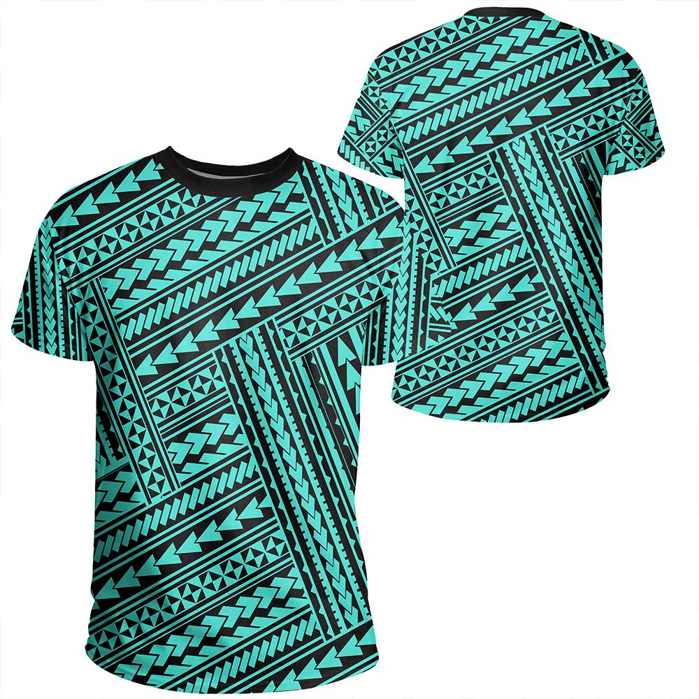 Polynesian Nation Turquoise T Shirt Unisex Polyester - Polynesian Pride