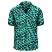 Polynesian Nation Turquoise Hawaiian Shirt - Polynesian Pride