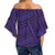 Polynesian Nation Violet Hawaii Women's Off Shoulder Wrap Waist Top - Polynesian Pride