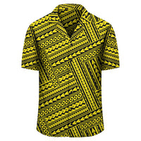 Polynesian Nation Yellow Hawaiian Shirt - Polynesian Pride