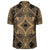 Polynesian Plumeria Mix Gold Black Hawaiian Shirt - Polynesian Pride