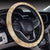 Polynesian Plumeria Mix Gold Hawaii Steering Wheel Cover with Elastic Edge - Polynesian Pride